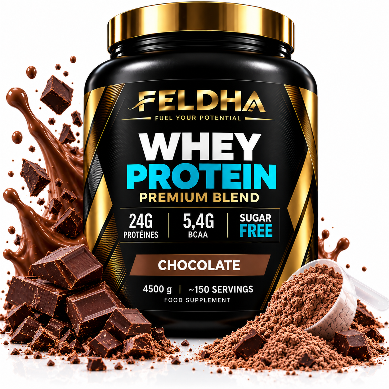 Whey Protein FELDHA — 4500g — Chocolate