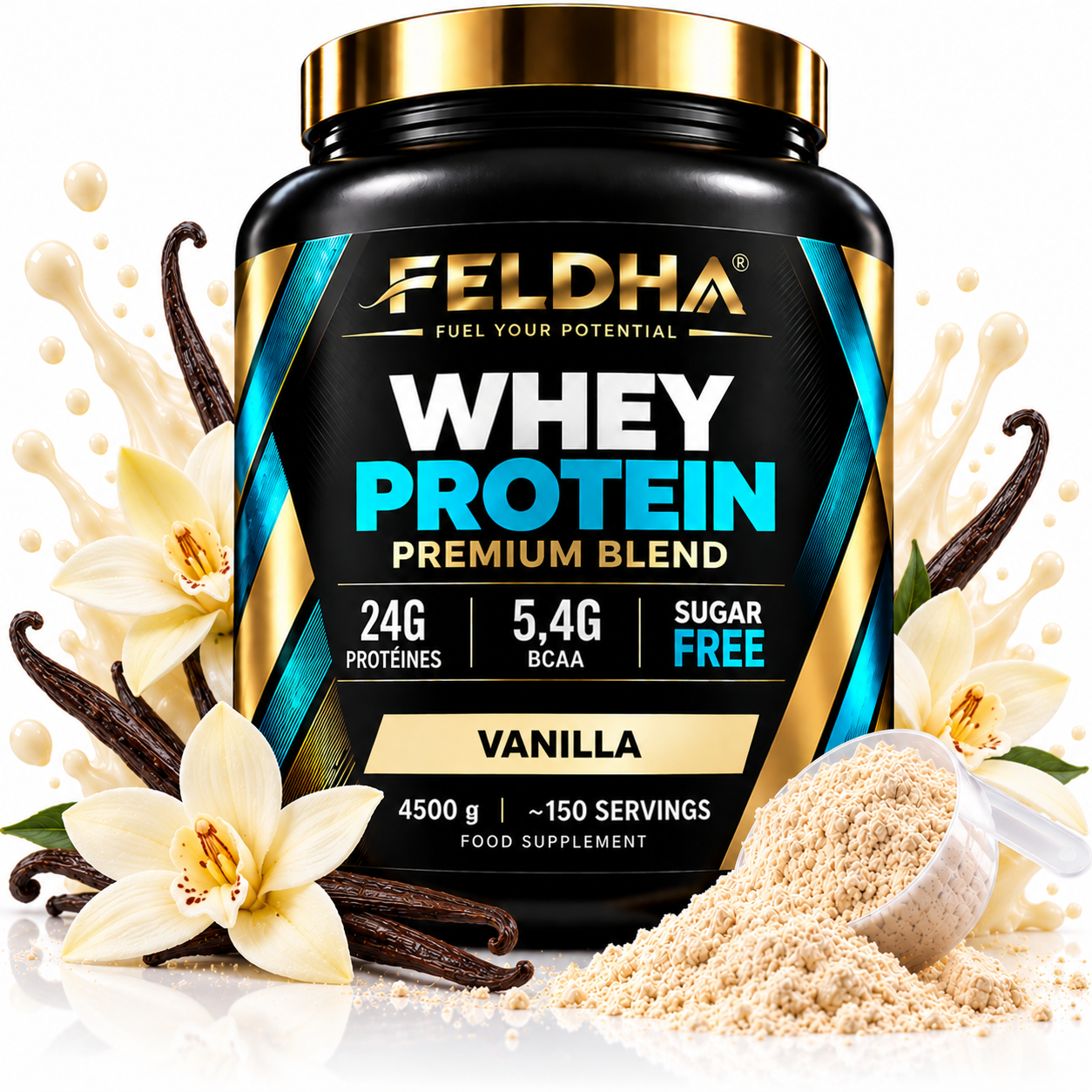 Whey Protein FELDHA — 4500g — Vanilla