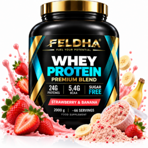 Whey Protein FELDHA — 2000g — Strawberry-Banana