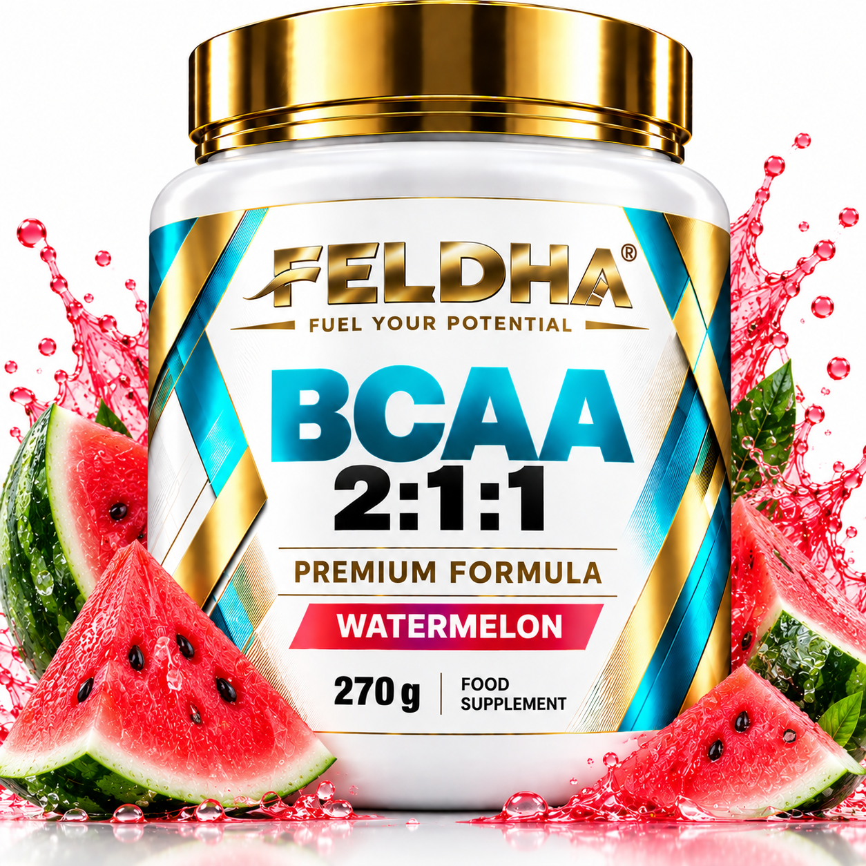 BCAA 2:1:1 FELDHA — 270g — Watermelon