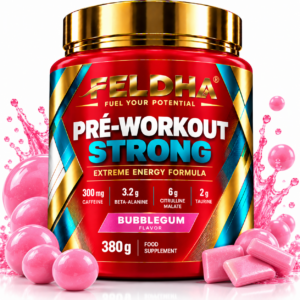Pré-Workout Strong FELDHA — 380g — Bubblegum