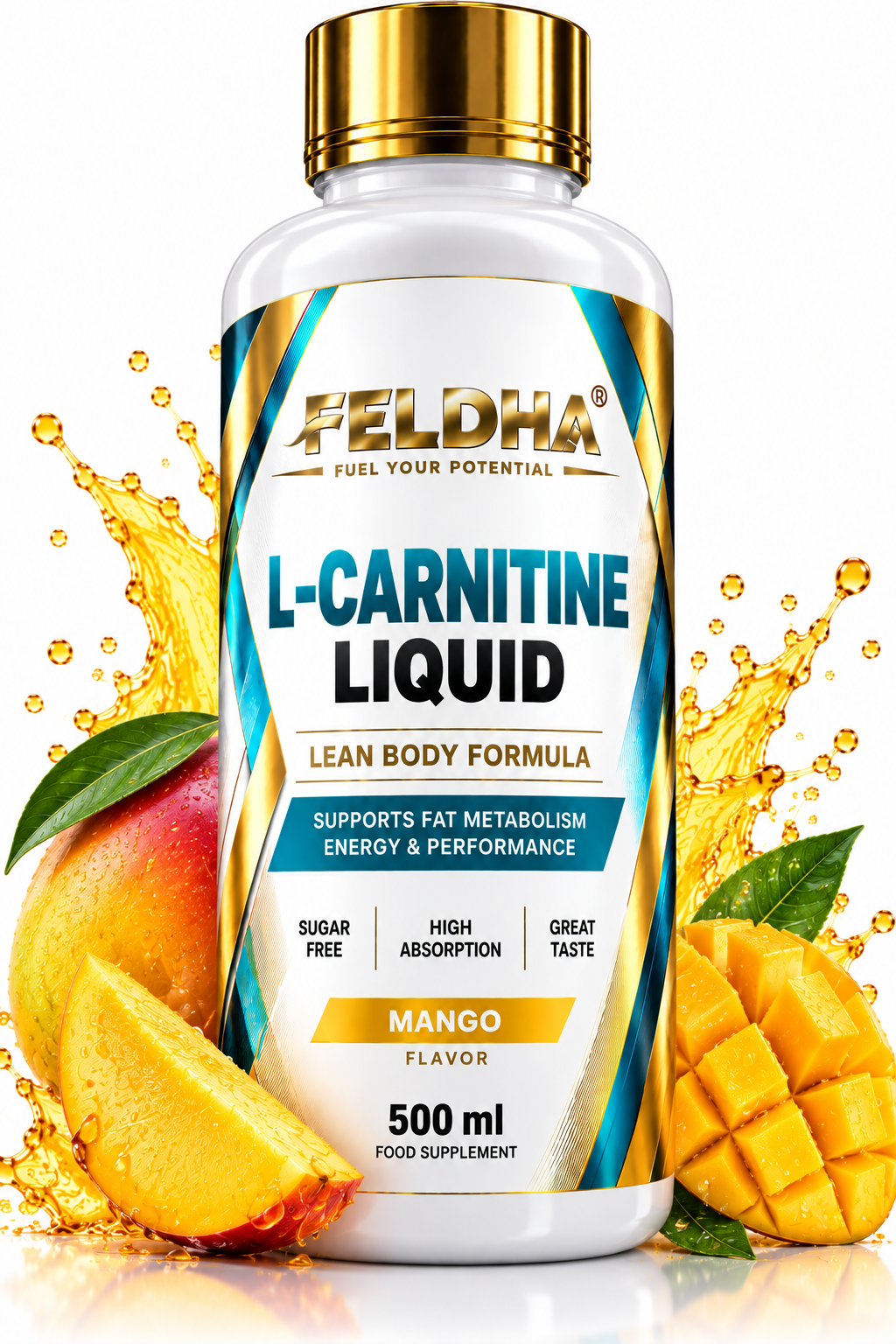 L-Carnitine Liquid FELDHA — 500ml — Mango