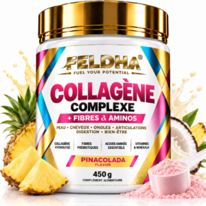 Collagène Complexe + Fibres & Aminos FELDHA — 450g — Pinacolada
