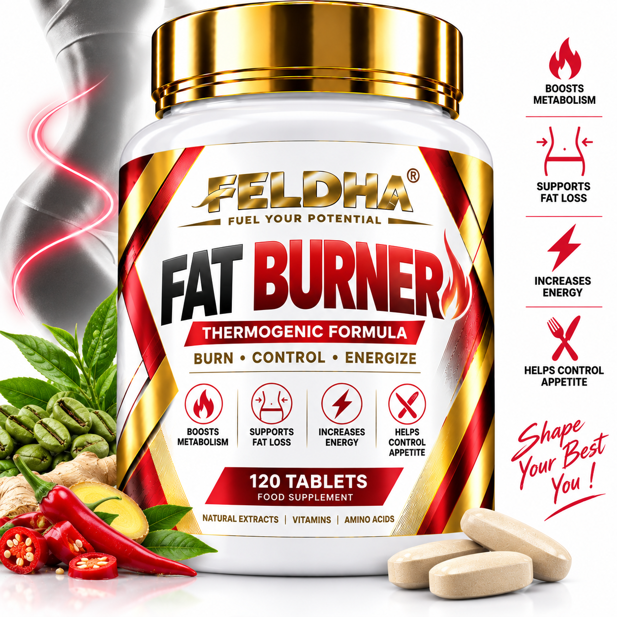 Fat Burner FELDHA — 120 tablets