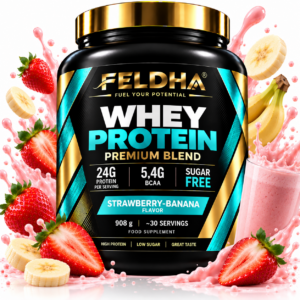 Whey Protein FELDHA — 908g — Strawberry-Banana