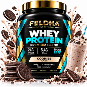 Whey Protein FELDHA — 908g — Cookies