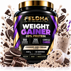 Weight Gainer 20% FELDHA — 4540g — Cookies and Cream