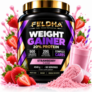 Weight Gainer 20% FELDHA — 4540g — Strawberry